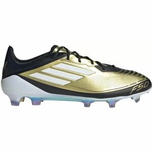 Férfi kültéri futballcipő ADIDAS F50 Elite Messi M FG gold metallic cloud white core black kép