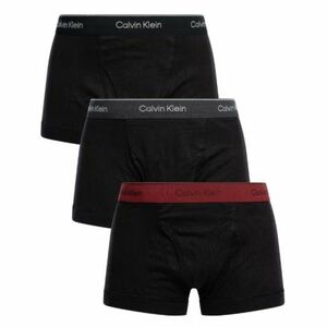 Férfi boxerek CALVIN KLEIN 3 PACK-TRUNK-B- BLACK, CHARC HEATHER, SYRAH WBS kép