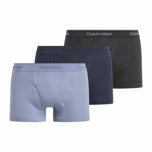 Férfi boxerek CALVIN KLEIN 3 PACK-TRUNK-INK, CHARCOAL HEATHER, TROPOSPHERE kép