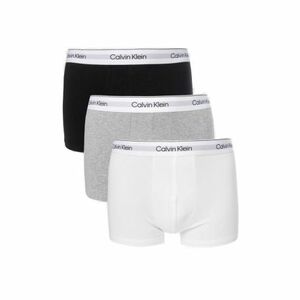 Férfi boxerek CALVIN KLEIN 3 PACK-TRUNK-BLACK, GREY HEATHER, WHITE kép