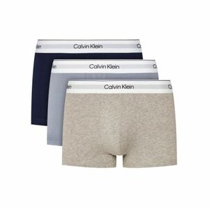 Férfi boxerek CALVIN KLEIN 3 PACK-LOW RISE TRUNK-NEW NAVY, TROPOSPHERE, GREY HEATHER kép