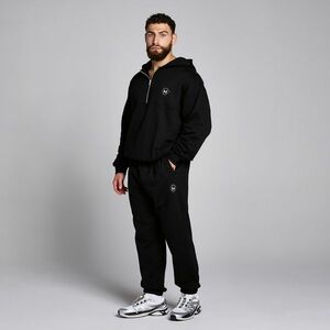 MP Férfi Tempo Hybrid 1/4 Zip Kapucnis Pulóver – Fekete - M kép