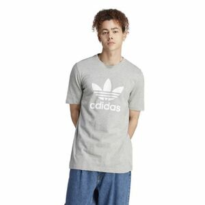 Rövid ujjú férfi póló ADIDAS ORIGINALS TREFOIL T-SHIRT-IM4504-medium grey heather white kép