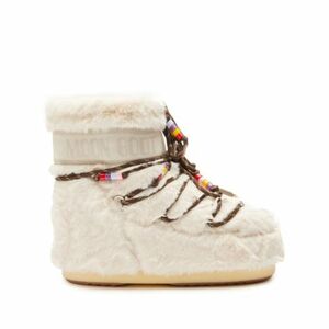 Női téli bokacsizma MOON BOOT MB ICON LOW FAUX FUR B-001 CREAM kép