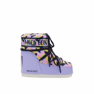 Női alacsony téli csizma MOON BOOT MB ICON LOW OPTICAL-JB10 LILAC CYBER LIME kép