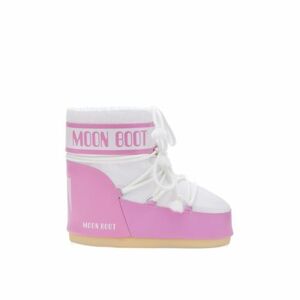 Női alacsony téli csizma MOON BOOT MB ICON LOW NYLON JB05 PINK WHITE kép