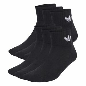 Zokni ADIDAS ORIGINALS 6 PACK-MID ANKLE SCK-BLACK kép