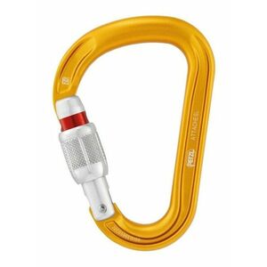 Petzl Attache HMS karabiner kör keresztmetszettel és reteszeléssel, sárga színben kép