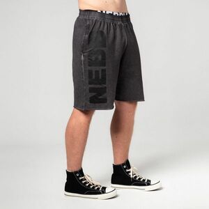 NEBBIA Washed Shorts NO BS Black kép