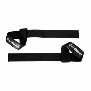 GymBeam Essential Lifting Straps Black kép