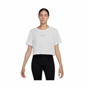 Rövid ujjú női edzőing NIKE PRO W NK DF SS CRP TEE-100 WHITE kép