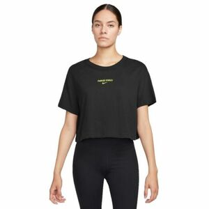 Rövid ujjú női edzőing NIKE PRO W NK DF SS CRP TEE-010 BLACK kép