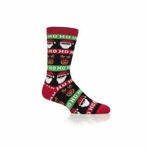 Férfi zokni HEAT HOLDERS 1 PACK-MEN LITE HO HO HO-CHRISTMAS SOCKS kép