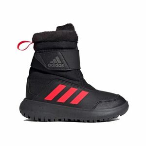 Fiúk magas téli csizma ADIDAS Winterplay core black solar red iron metalic kép