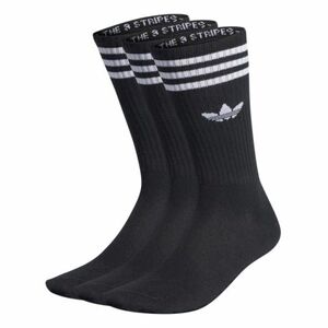 Zokni ADIDAS 3 PACK-SOLID CREW SOCK BLACK WHITE kép