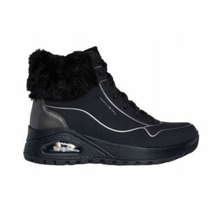 Női téli bokacsizma SKECHERS Uno Rugged Zip Up black black kép