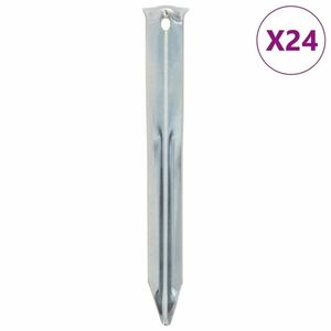 vidaXL 24 db horganyzott acél sátorszeg 17 cm Ø20 mm kép