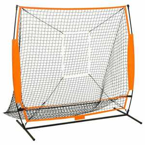 vidaXL fekete multisport/baseball gyakorlóháló 174 x 76 x 158, 5 cm kép