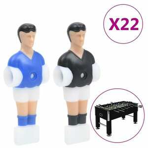 vidaXL 22 db csocsó játékos figura 12, 7 mm hosszú rúdhoz kép