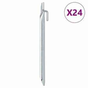 vidaXL 24 db V-alakú horganyzott acél sátorszeg 24 cm Ø20 mm kép