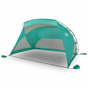 vidaXL 185T Taft tengerzöld strandsátor 274 x 178 x 170/148 cm kép