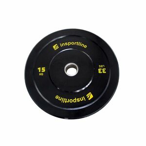 Gumis súlytárcsa inSPORTline Bumper Plate Lite 15 kg 50 mm kép