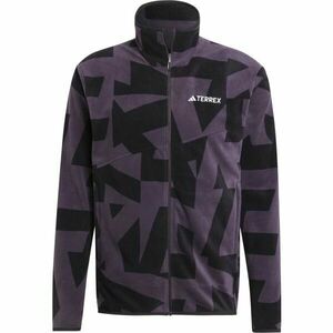 adidas TERREX MULTI PRINTED FULL-ZIP FLEECE Férfi outdoor kabát, fekete, méret kép