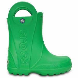 Crocs HANDLE IT RAIN BOOT KIDS Gyerek gumicsizma, zöld, méret 28/29 kép