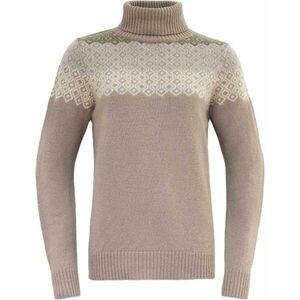 Devold SYVDE WOOL HIGH NECK Női pulóver, bézs, méret kép