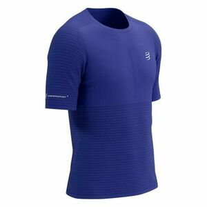 Compressport RACING SS TSHIRT M Férfi póló futáshoz, kék, méret kép