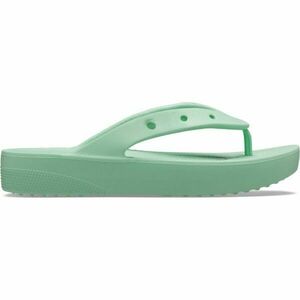 Crocs CLASSIC PLATFORM FLIP W Női flip-flop papucs, világoszöld, méret 39/40 kép