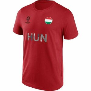 FANATICS UEFA EURO 2024 HUNGARY NATION FLAG Férfi póló, piros, méret kép