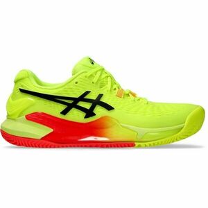 ASICS GEL-RESOLUTION 9 CLAY PARIS W Női teniszcipő, fényvisszaverő neon, méret 42 kép