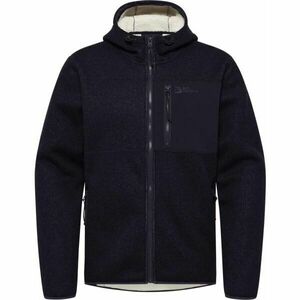 Jack Wolfskin KAMINFEUER HOODED JKT M Férfi outdoor pulóver, sötétkék, méret kép