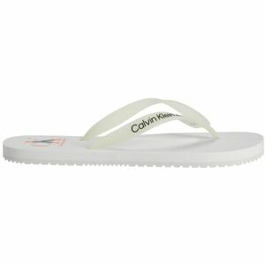 Calvin Klein BEACH SANDAL LOGO Férfi flip-flop papucs, fehér, méret kép