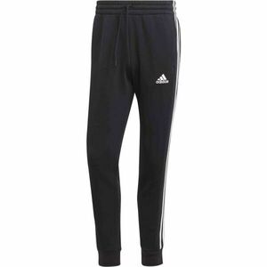 adidas ESSENTIALS FLEECE 3-STRIPES TAPERED CUFF Férfi melegítőnadrág, fekete, méret kép