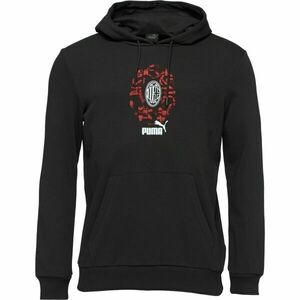 Puma AC MILAN CULTURE HOODIE Férfi pulóver, fekete, méret kép