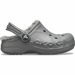 Crocs BAYA LINED CLOG T Gyerek papucs, szürke, méret 27/28 kép