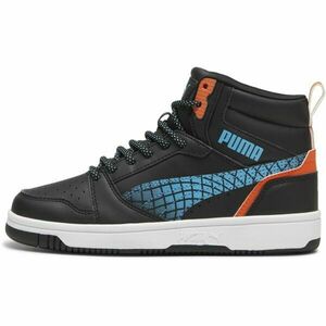 Puma REBOUND V6 MID TECHIE BUDDY JR Gyerek szabadidőcipő, fekete, méret 36 kép