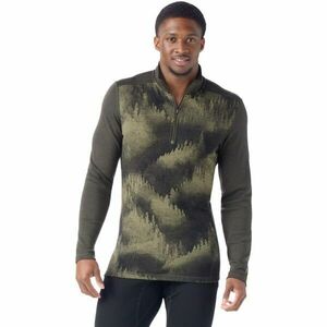 Smartwool CLASSIC THERMAL MERINO BL 1/4 ZIP Férfi thermo felső, khaki, méret kép