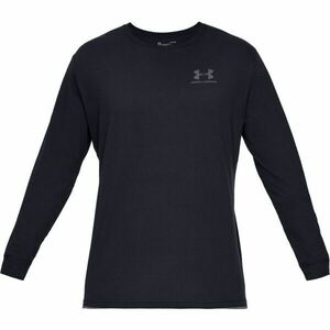 Under Armour SPORTSTYLE LEFT CHEST LS Férfi póló, fekete, méret kép