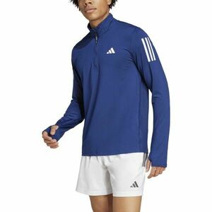 adidas OWN THE RUN HALF-ZIP Férfi póló futáshoz, sötétkék, méret kép