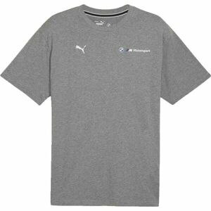 Puma BMW M MOTORSPORT ESSENTIALS+ LOGO TEE Férfi póló, szürke, méret kép