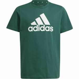 adidas ESSENTIALS BIG LOGO T-SHIRT Junior póló, sötétzöld, méret kép