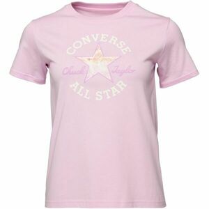 Converse CHUCK PATCH INFILL TEE Női felső, rózsaszín, méret kép