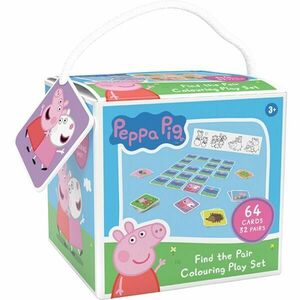 PRASÁTKO PEPPA COLOURING PLAY SET Puzzle kirakó, mix, méret kép