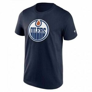 FANATICS NHL PRIMARY LOGO GRAPHIC EDMONTON OILERS Férfi póló, sötétkék, méret kép