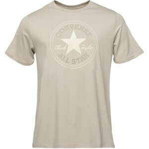 Converse STANDARD FIT CENTER FRONT CHUCK PATCH CORE TEE Uniszex póló, bézs, méret kép