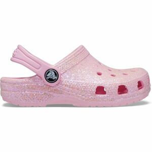 Crocs CLASSIC GLITTER CLOG T Gyerek papucs, rózsaszín, méret 24/25 kép