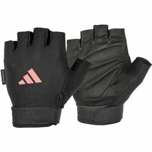 adidas ESSENTIAL ADJUSTABLE GLOVES W Női súlyemelő kesztyű, fekete, méret kép